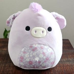 Squishmallow Delzi The Donkey Easter Floral Lavender 8"
